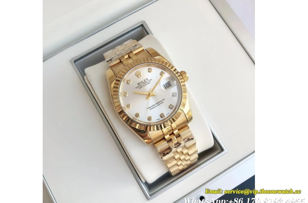 GDF Silver 28mm YG MY8215 36 Datejust Dia YG Jub 0124